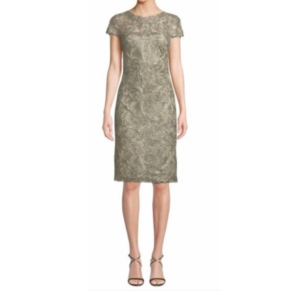 TADASHI SHO]I Flower Patterns Tight Nylon Boat Neck
Plain Medium